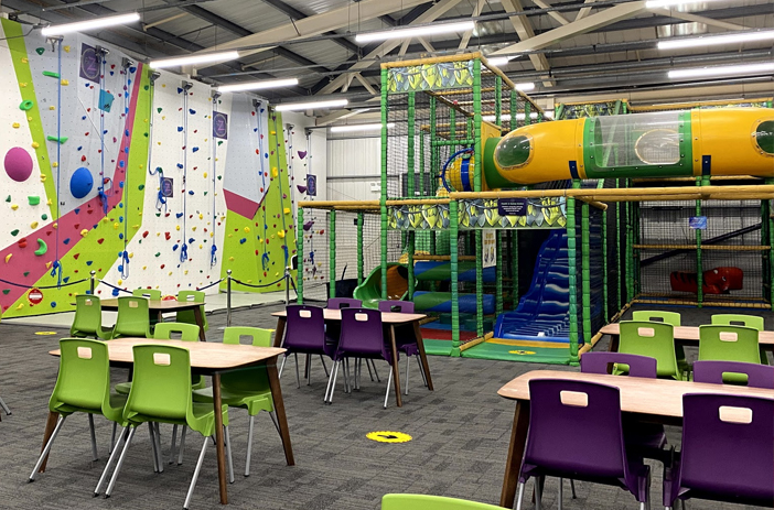 FuZe Play and Climb soft play frame and climbing wall